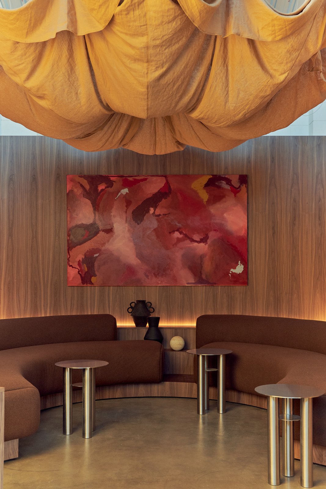 Lounge seating and artwork