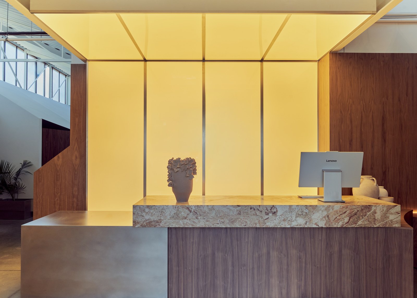The marble reception
